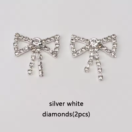 DIY Rhinestone Diamond Shoelaces Metal Buckle