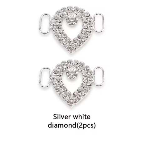 DIY Rhinestone Diamond Shoelaces Metal Buckle