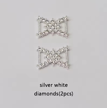 DIY Rhinestone Diamond Shoelaces Metal Buckle