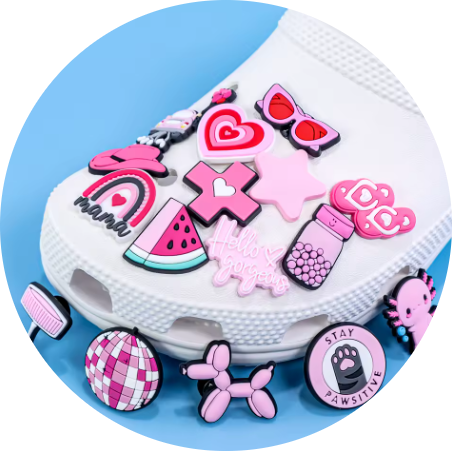 1/25pcs Girlish Shoe Charms